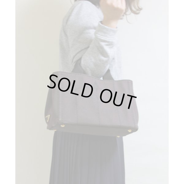 プラダ　カナパ ミニトート B2439G カフェ　サイズイメージ2