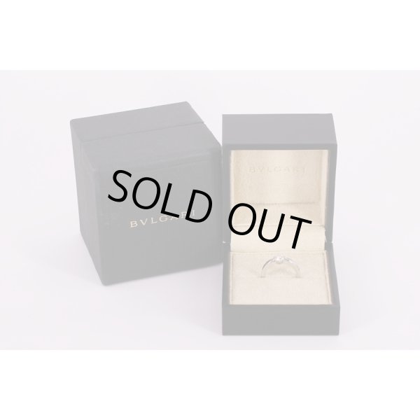 ブルガリ　PT950 トルッチェロ ダイアイリリング 0.50ct 5.50g　箱