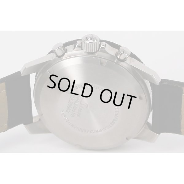 ジン　103　クロノグラフ　黒文字盤　裏面拡大