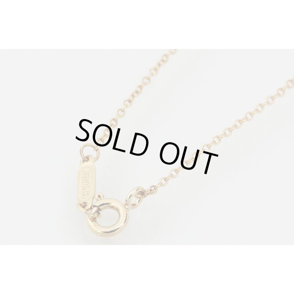 ティファニー 750YG シグネチャー ダイアイリペンダントネックレス 4.40g　留め具