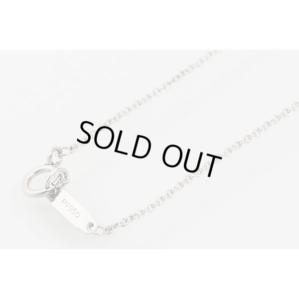 ティファニー PT950 センチメンタルハート ピンクサファイアダイアイリペンダントネックレス 3.40g　留め具