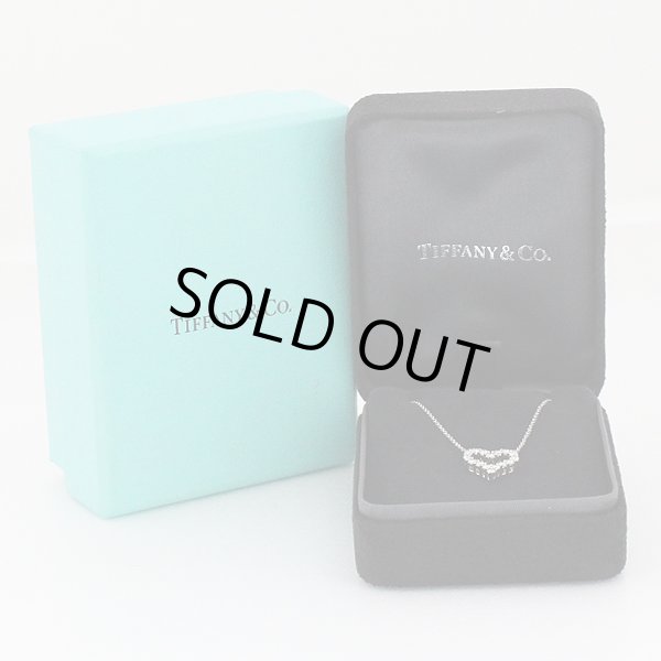 ティファニー PT950 センチメンタルハート ダイアイリペンダントネックレス 3.50g　箱