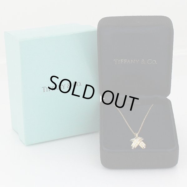 ティファニー 750YG シグネチャー ダイアイリペンダントネックレス 4.40g　箱