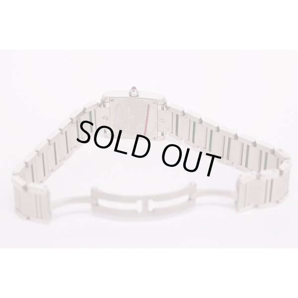 カルティエ　タンクフランセーズSM 2384  ピンクシェル文字盤　ブレス