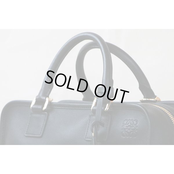 ロエベ　アマソナ28 352.03.N03 ブラック／ゴールド金具　持ち手