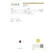 PT850/900 非加熱ルビーダイアイリペンダントネックレス 0.58ct 0.45ct 3.70g　GIA鑑別書