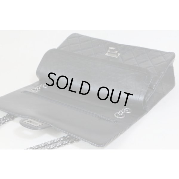 シャネル　2.55 Wチェーンショルダーバック ブラック　中身