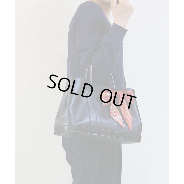 エルメス　ガーデンパーティ ツイリー TPM ブラック 銀座限定　サイズイメージ