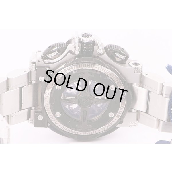 アクアノーティック　サブコマンダー　クロノグラフ　NKGR01　黒文字盤　裏面拡大