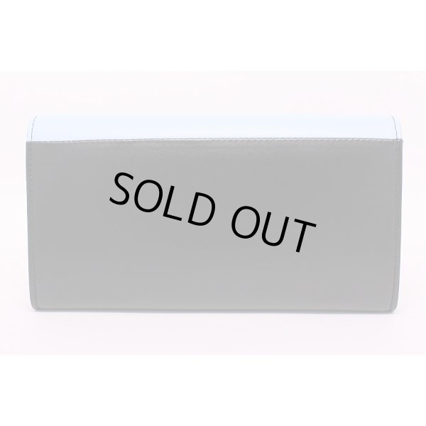 シャネル　エアライン フラップ長サイフ A82432 ブルー／ネイビー／レッド　裏面