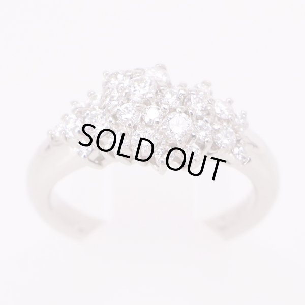 星の砂  PT900 ダイアイリリング 0.58ct 6.50g
