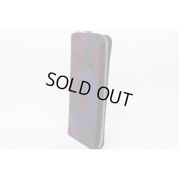 ルイ・ヴィトン　ジッピーウォレット・ヴェルティカル N63290 ウルトラライト カモフラージュ ボルドー　サイド