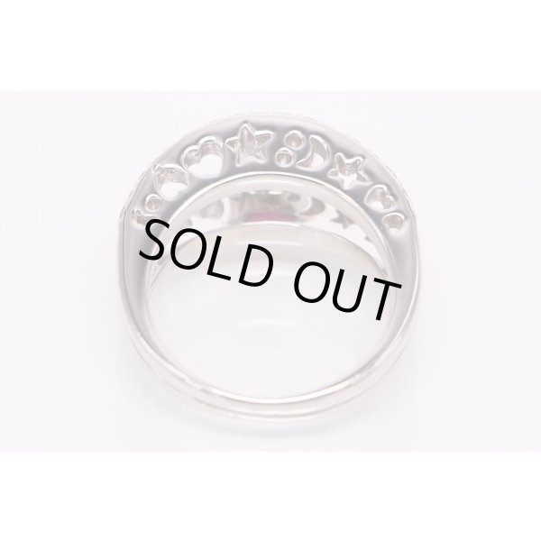 PT900 ルビーダイアイリリング 0.80ct 0.56ct 10.50g　内側
