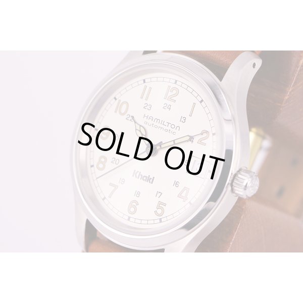 ハミルトン　カーキフィールド　H875126　銀文字盤　限定　サイド
