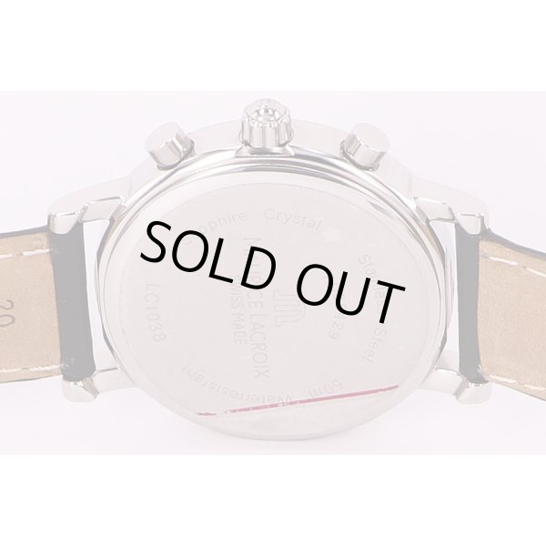 モーリスラクロア　クラシック　クロノグラフ LC1038　黒文字盤　裏面拡大