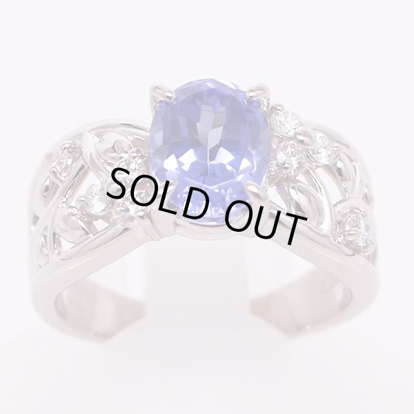 タサキ  PT900 タンザナイトダイアイリリング 2.27ct 0.22ct 8.90g