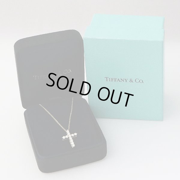 ティファニー　750YG クロスダイアイリペンダントネックレス 2.80g　箱