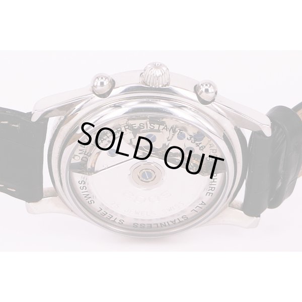 エポス　トリプルカレンダー　ムーンフェイス　黒文字盤　裏面拡大