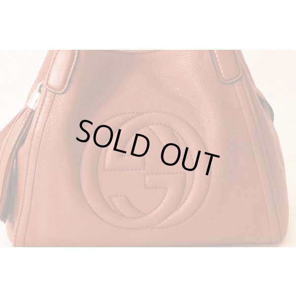 グッチ　SOHO 2WAYショルダーバック 223675.525040 ブラウン　表面