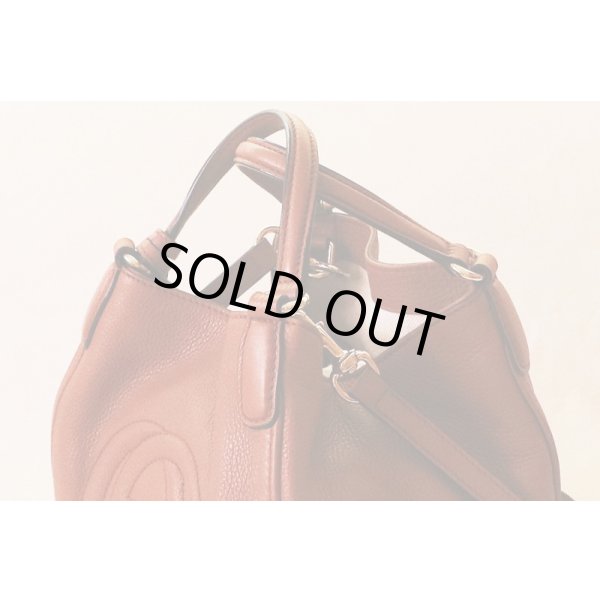 グッチ　SOHO 2WAYショルダーバック 223675.525040 ブラウン　サイド
