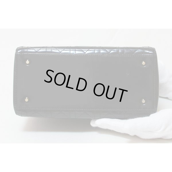 クリスチャンディオール レディディオール ハンドバック VGS44550 ブラック／ゴールド金具　底