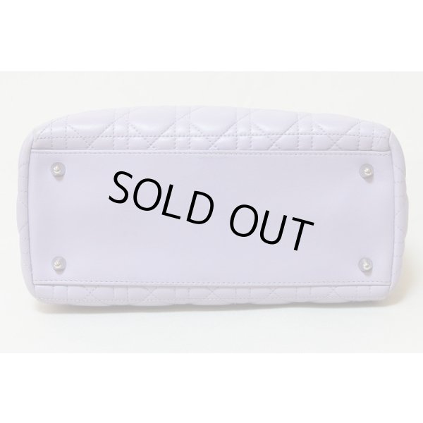 クリスチャンディオール レディディオール ハンドバック ラベンダー　底