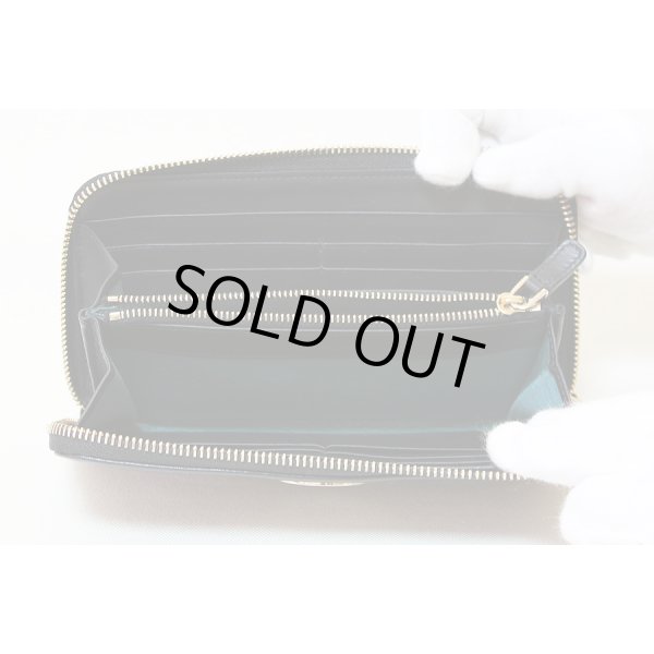 ブルガリ　TONDO ラウンドファスナー長サイフ 280033 ブラック　中身