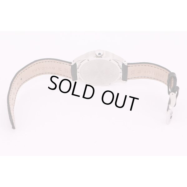 ブルガリ　ソロテンポ　ST37S  黒文字盤　革ベルト