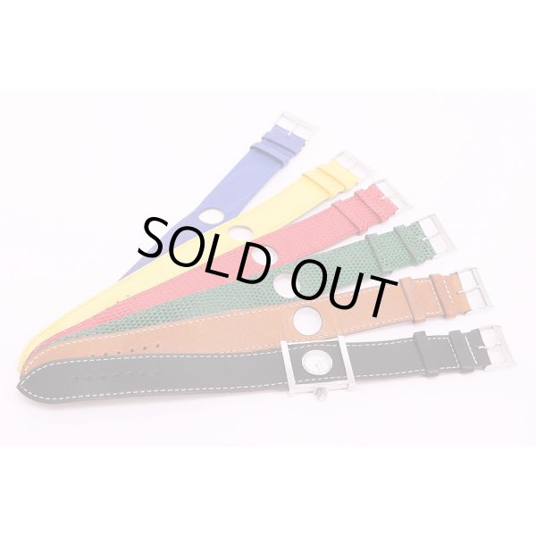 ペキネ　カメレオーネ　白文字盤　5色の替ベルト