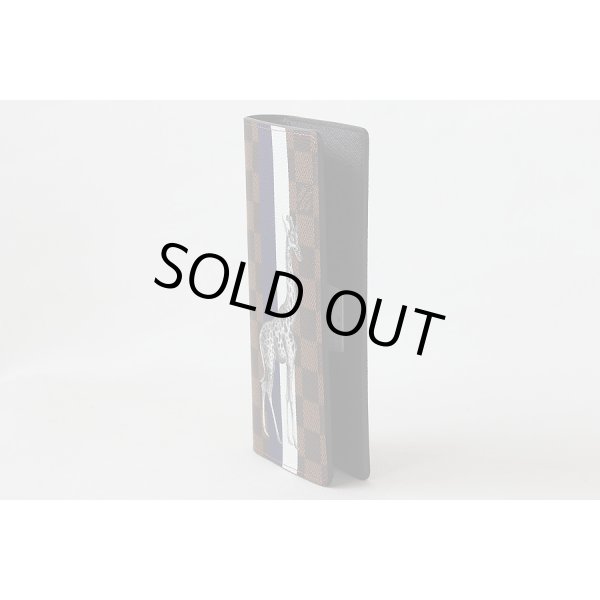 ルイ・ヴィトン　ポルトフォイユ・ブラザ N63347 キリン　サイド