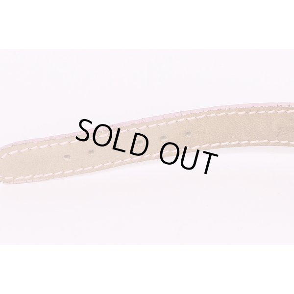 ショパール　ハッピースポーツ 24/8245-42 月星 ピンクシェル文字盤　革ベルト状態