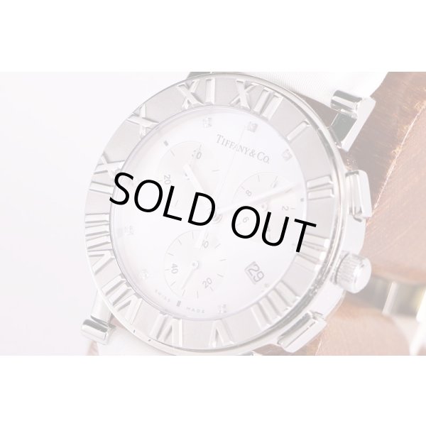 ティファニー　アトラス Z0007.32 クロノグラフ シェル文字盤　サイド