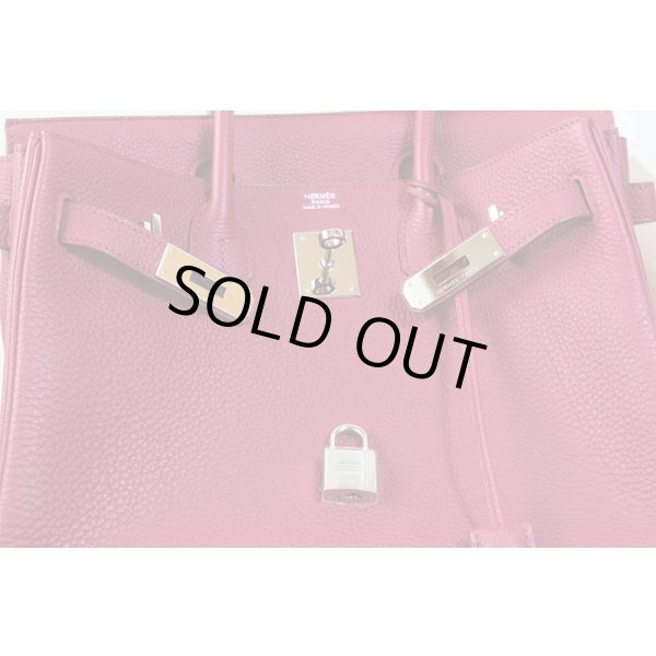 エルメス　バーキン30 ルビー／シルバー金具　鍵