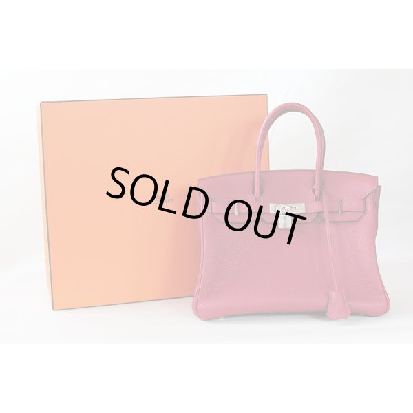 エルメス　バーキン30 ルビー／シルバー金具　箱