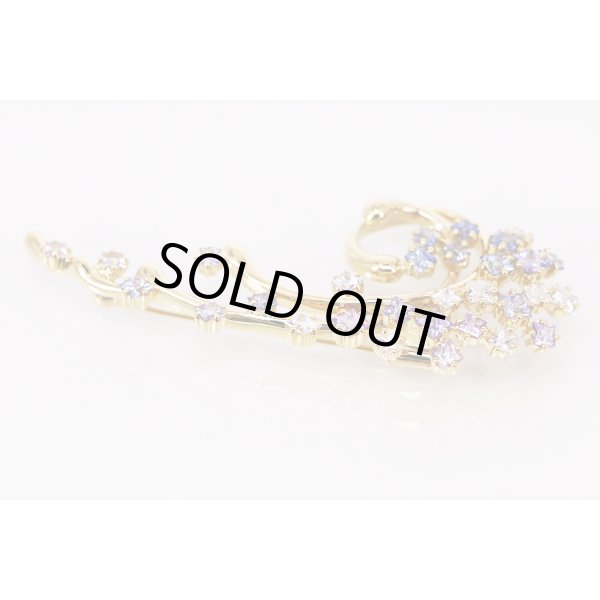 画像3: ジュネ　K18 サファイアイリブローチ 3.79ct 11.60g (3)