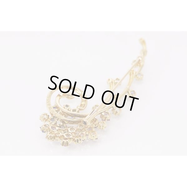 画像6: ジュネ　K18 サファイアイリブローチ 3.79ct 11.60g (6)