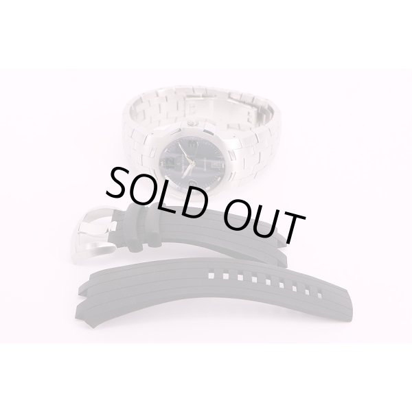 モーリスラクロア　マイルストーン MS6017  グレー文字盤　SSブレス・ラバーベルト