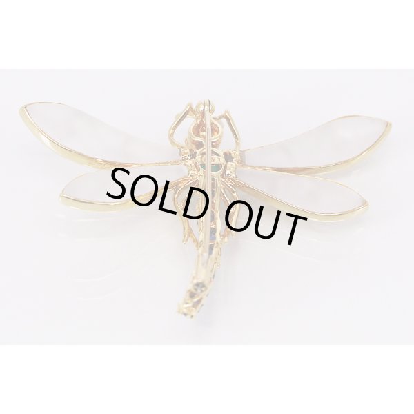 画像6: K18 ルビーエメラルドサファイアダイアイリブローチ 0.09ct 0.67ct 1.86ct 0.25ct 14.70g (6)