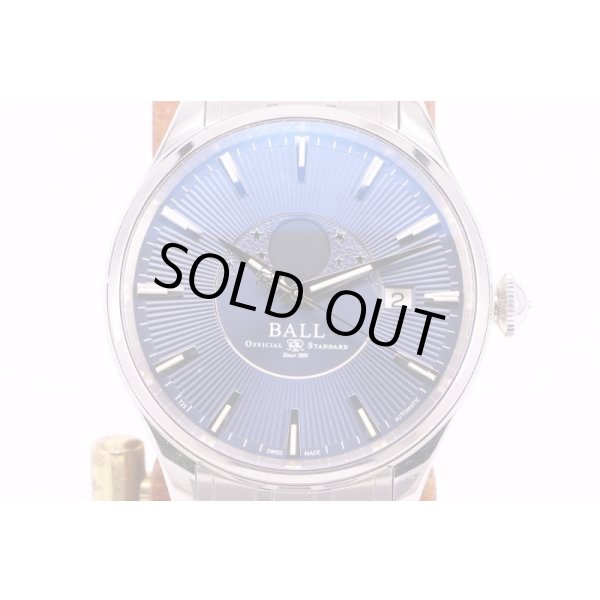 ボール　トレインマスター ムーンフェイス NM3082D-SJ-BE 青文字盤　表面(3)