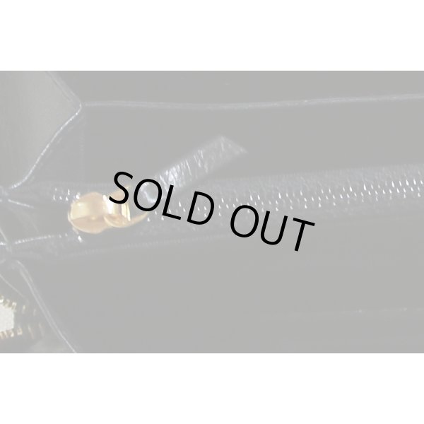 シャネル　ラウンドファスナー長サイフ A82370 ブラック／ゴールド金具　小銭入れ