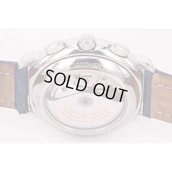 モーリス・ラクロア　クロノグラフ　パワーリザーブ 30586 青文字盤 限定　裏面拡大