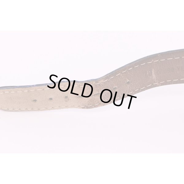 モーリス・ラクロア　クロノグラフ　パワーリザーブ 30586 青文字盤 限定　革ベルト状態(1)