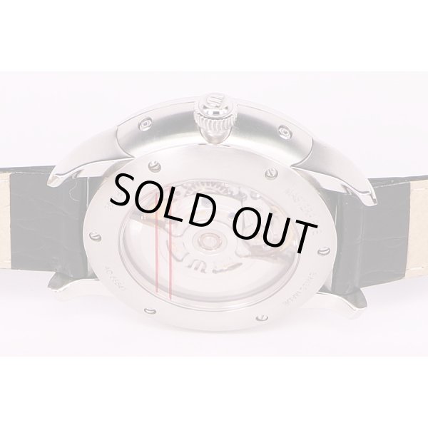 モーリス・ラクロア　ムーンフェイス　トリプルカレンダー　MP6428 銀文字盤　裏面拡大