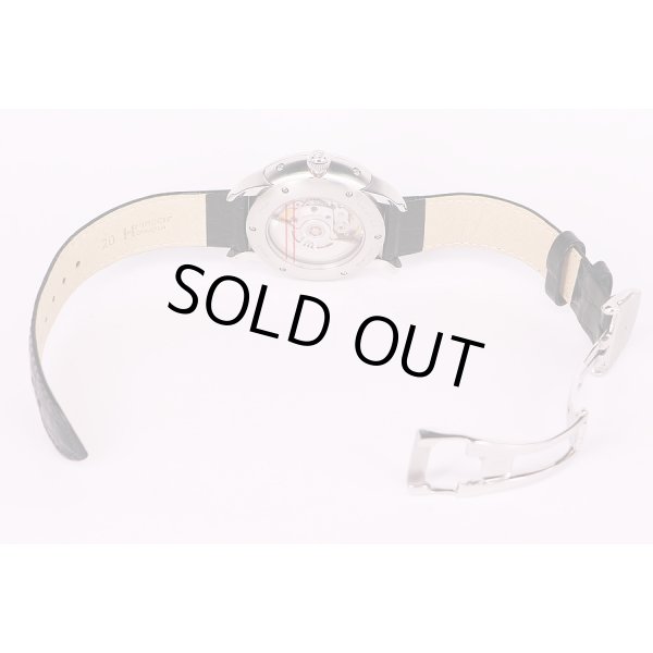 モーリス・ラクロア　ムーンフェイス　トリプルカレンダー　MP6428 銀文字盤　革ベルト