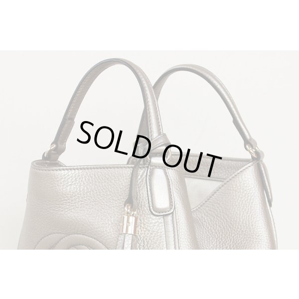グッチ　SOHO 2WAYショルダーバック 336751.525040 ゴールド　サイド上部