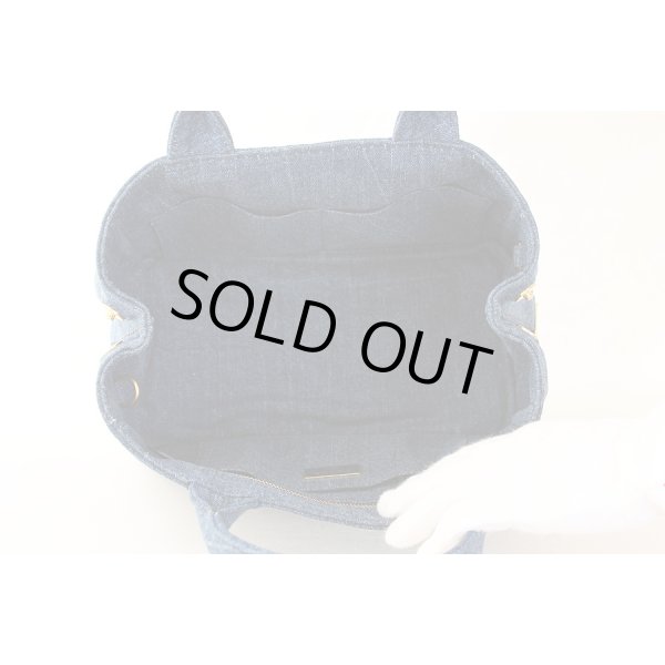 プラダ　カナパトートバック 1BG439 DENIM　中身