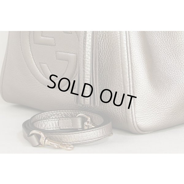 グッチ　SOHO 2WAYショルダーバック 336751.525040 ゴールド　サイド下部