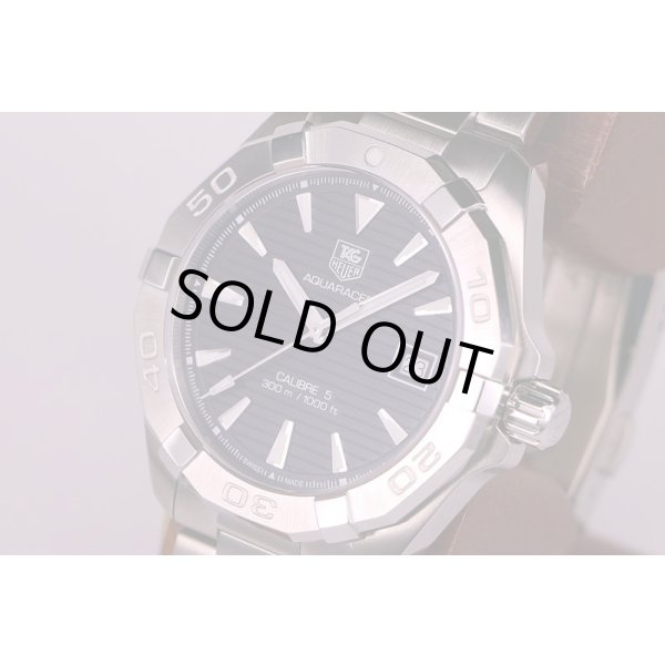 タグ・ホイヤー　アクアレーサー　WAY2110　黒文字盤　サイド