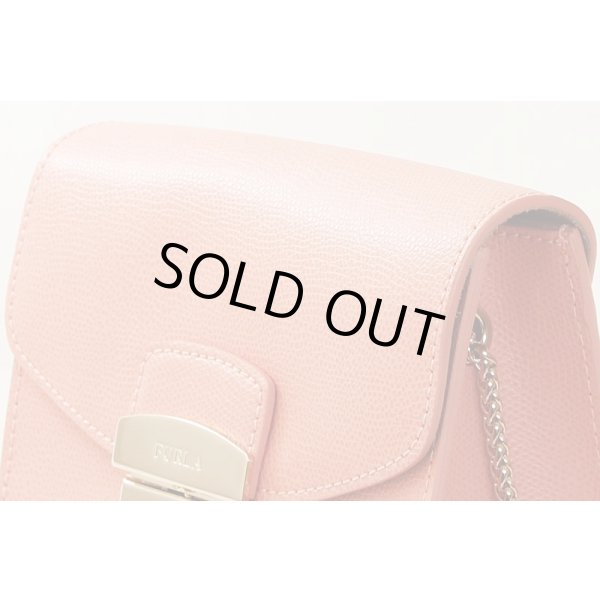 フルラ　METROPOLIS クロスボディ ピンク　サイド上部