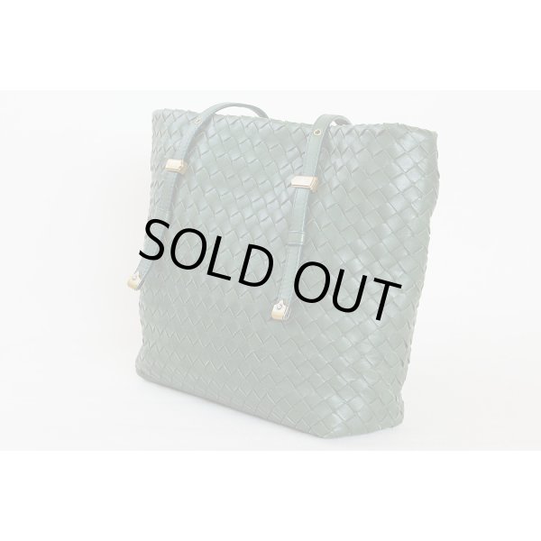 ボッテガヴェネタ　イントレチャート トートバック 162937 V00A2 3203 グリーン　サイド